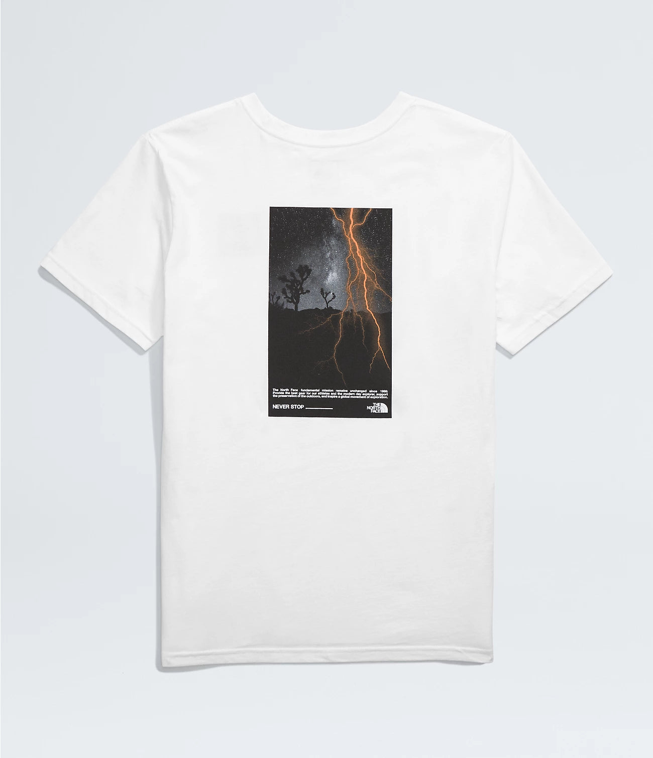 North Face Boys' Graphic SS Tee TNF White