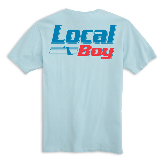 Local Boy Natural SS Tee Chambray