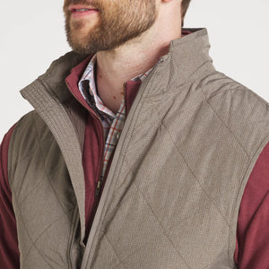 Southern Marsh Bryson Ripstop Stone Brown Quilted Vest