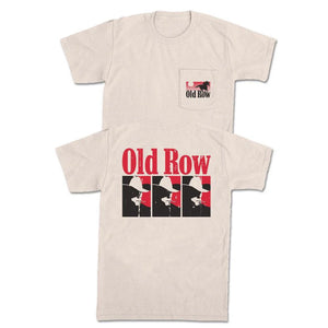 Old Row The Smokin' Cowboy Repeat SS Pocket Tee in Ivory