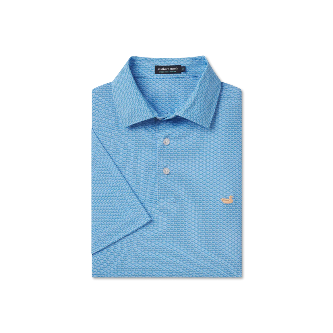 Southern Marsh Flyline Performance Polo Navy Fan Shell