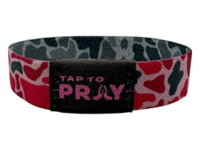 Load image into Gallery viewer, Versible River Rock Camo Pink &amp; Ash Tap to Pray Wristband