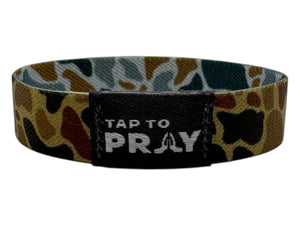 Versible River Rock Camo Sahara and Copper Tap to Pray Wristband