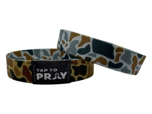 Versible River Rock Camo Sahara and Copper Tap to Pray Wristband