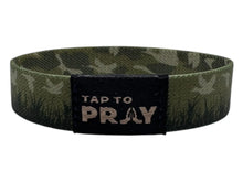 Load image into Gallery viewer, Versible Waterfowl Camo Tap to Pray Wristband