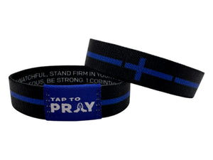 Versible First Responder Law Enforcement Tap to Pray Wristband