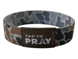 Versible River Rock Camo Classic & Sage Tap to Pray Wristband