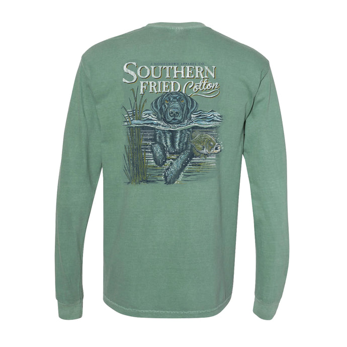 Southern Fried Cotton Keep Swimming LS Tee