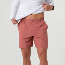 Load image into Gallery viewer, Burlebo 7" Everyday Shorts in Red Clay with Fish Pocket