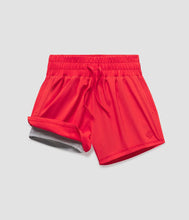 Load image into Gallery viewer, Southern Shirt Women's Lined Hybrid Shorts in Rio Red