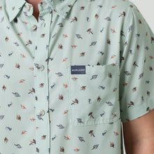 Load image into Gallery viewer, Burlebo Performance Button Up in Tying Flies
