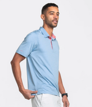 Load image into Gallery viewer, Southern Shirt Co. Men&#39;s Grayton Heather Polo Blue Dream