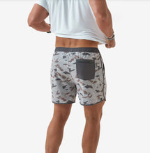 Load image into Gallery viewer, Burlebo Swim Trunks in Jumbo Topo Desert Camo