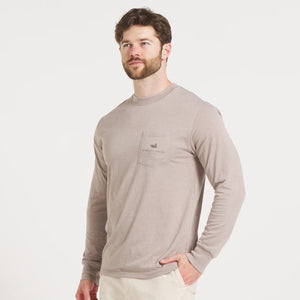 Southern Marsh Seawash Retro Duck Originals LS Tee in Burnt Taupe