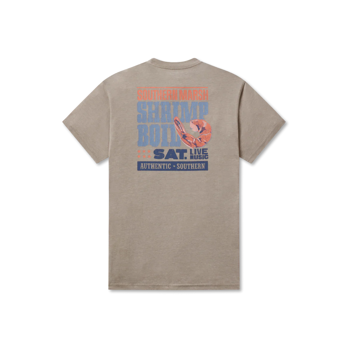 Southern Marsh Men's Shrimp Boil Seawash Tee