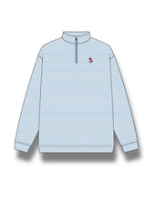 Load image into Gallery viewer, Ole Miss The 'SIP Stripe Performance Pullover in Light Blue