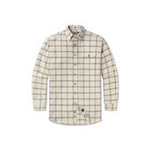 Load image into Gallery viewer, Southern Marsh Cedar Park Windowpane Flannel Dark Olive &amp; Tan