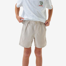 Load image into Gallery viewer, Burlebo Youth Everyday Shorts in Light Khaki with Old Glory Pocket