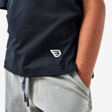 Load image into Gallery viewer, Burlebo Youth Go To SS Tee in Midnight Black