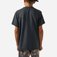 Load image into Gallery viewer, Burlebo Youth Go To SS Tee with Flying B Logo in Gun Metal Grey