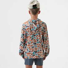 Load image into Gallery viewer, Burlebo Youth Performance Hoodie in Bayside Camo