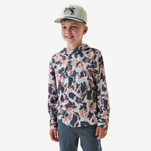Load image into Gallery viewer, Burlebo Youth Performance Hoodie in Vintage Camo