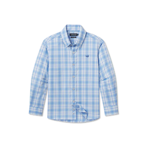 Southern Marsh Youth Benton Performance Plaid Dress Shirt