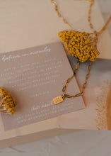 Load image into Gallery viewer, Believe In Miracles Mini Tag Necklace