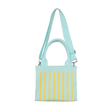 Load image into Gallery viewer, Structured Striped Mini Handbag in Mint