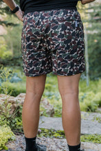 Load image into Gallery viewer, Burlebo 7&quot; Throwback Camo Athletic Shorts with Black Liner