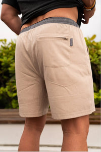 Burlebo 5.5" Heather Khaki Athletic Shorts