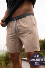 Load image into Gallery viewer, Burlebo Heather Khaki Athletic Shorts Driftwood Camo Liner