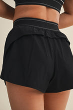 Load image into Gallery viewer, Care For You Shorts With Elastic Waistband in Black