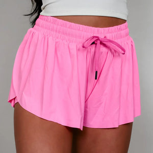 Flutter Away Butterfly Short in Perfect Pink