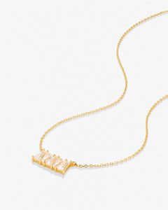 Bryan Anthonys Mom Baguette Dainty Necklace in Gold