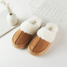 Load image into Gallery viewer, Fuzzy Faux Slippers Camel