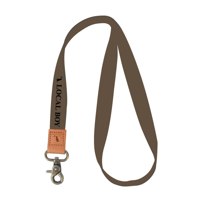 Local Boy Brown Logo Lanyard