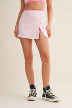 Load image into Gallery viewer, Hanging On Skort With Slit in Pink Combo