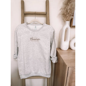 Make Heaven Crowded Embroidered Sweatshirt