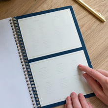 Load image into Gallery viewer, Church Notes Navy Notebook