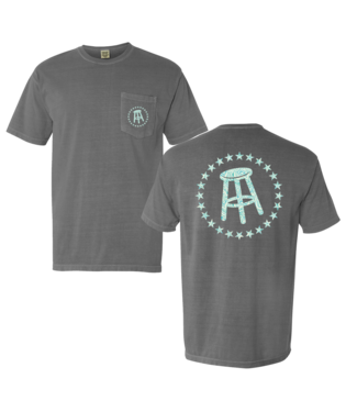 Barstool Sports Stool & Stars SS Pocket Tee in Granite