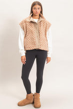 Load image into Gallery viewer, Close To You Polka Dot Sherpa Vest