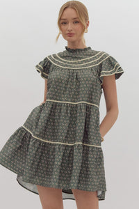 I'm Gonna Love You Ruffle Sleeve Dress