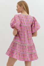 Load image into Gallery viewer, Floral Fun Dress in Pink