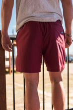 Load image into Gallery viewer, Burlebo Maroon Everyday Shorts White Camo Pocket