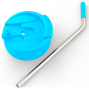 Frost Buddy Universal Buddy Drinking Lid w/ Straw Aqua