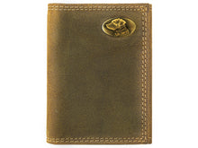 Load image into Gallery viewer, Vintage Tan Brass Lab Trifold Wallet