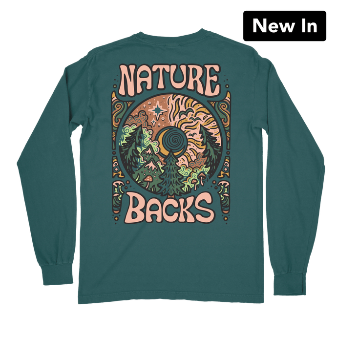 Nature Backs Illuminate LS Tee in Spruce