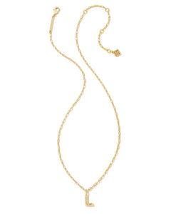 Kendra Scott Gold Crystal Letter Pendant Necklace