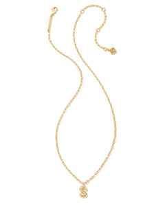 Kendra Scott Gold Crystal Letter Pendant Necklace